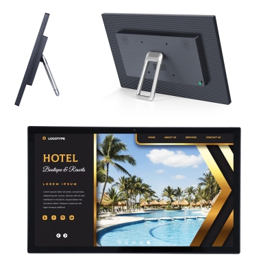 21.5&quot; Black Display LCD Capacitive Touch Android Wall Mounted Narrow Bezel Flat Panel OEM ODM for Meeting Room Hotel Bank Malls