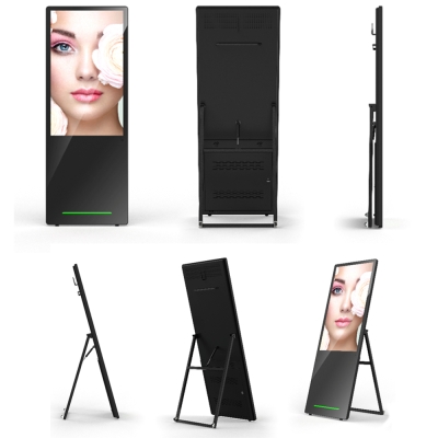43&quot; 55&quot; inch Totem LCD Display Indoor Battery-Powered Portable Digital Poster (include CMS)