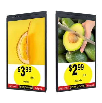 10.1&quot; Price Tag LCD Dual Side Display, Different Contents, Double CPU Video Advertising Digital Signage for Store