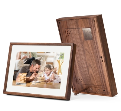 Real Wood Digital Photo Frame Lcd HD Electronic Picture Album Touch Screen Wifi Smart Digital Cloud Photo Picture Frame